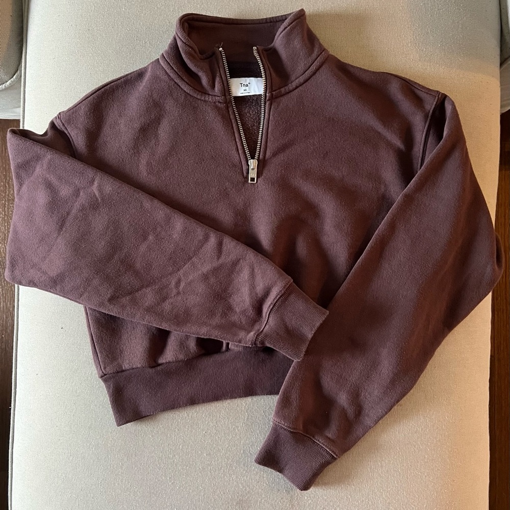 TNA cropped sweater.